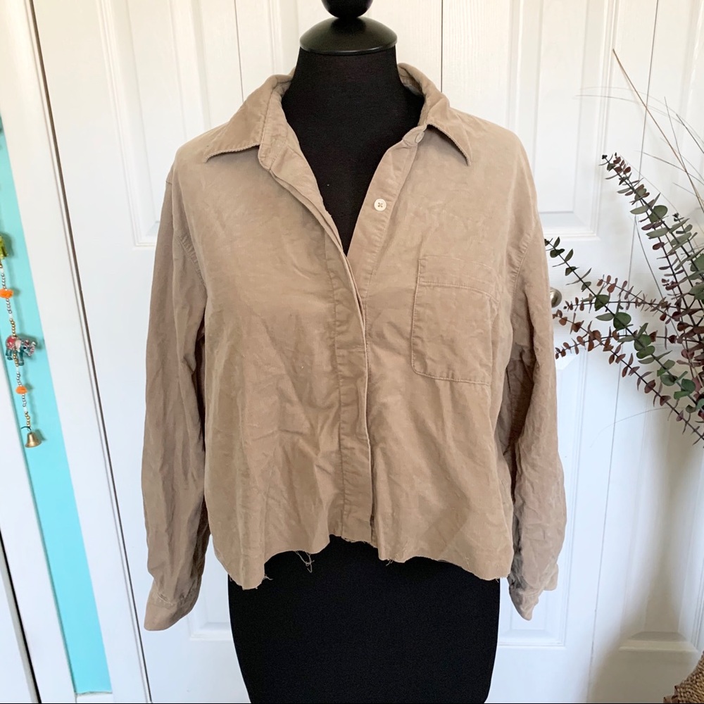 Liz Claiborne Tan Crop Top